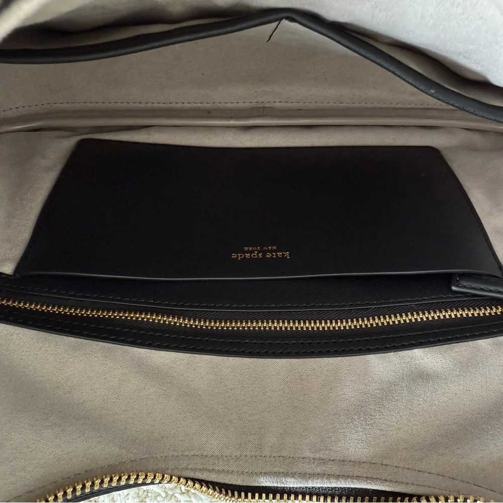 Kate Spade Gramercy Medium Black Leather Hobo Bag